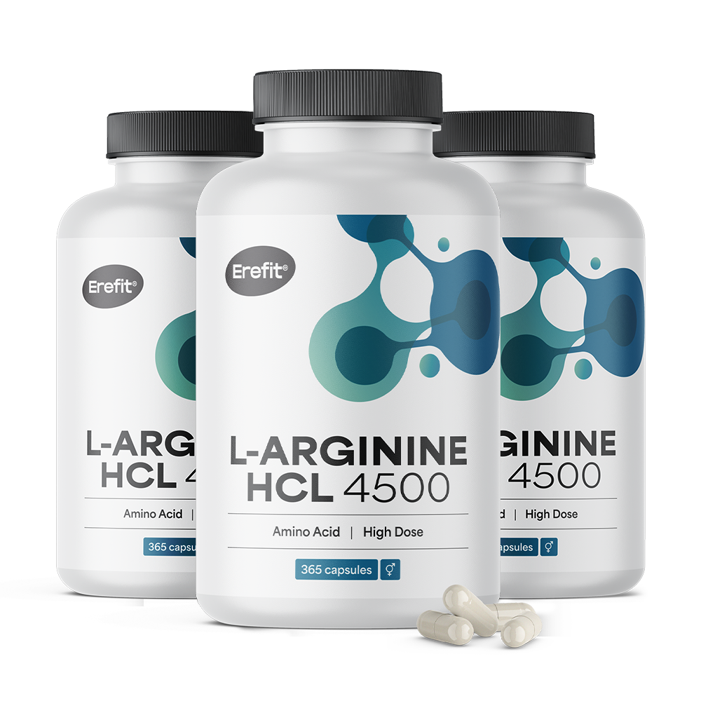 L-arginin HCL 4500 mg em cápsulas
