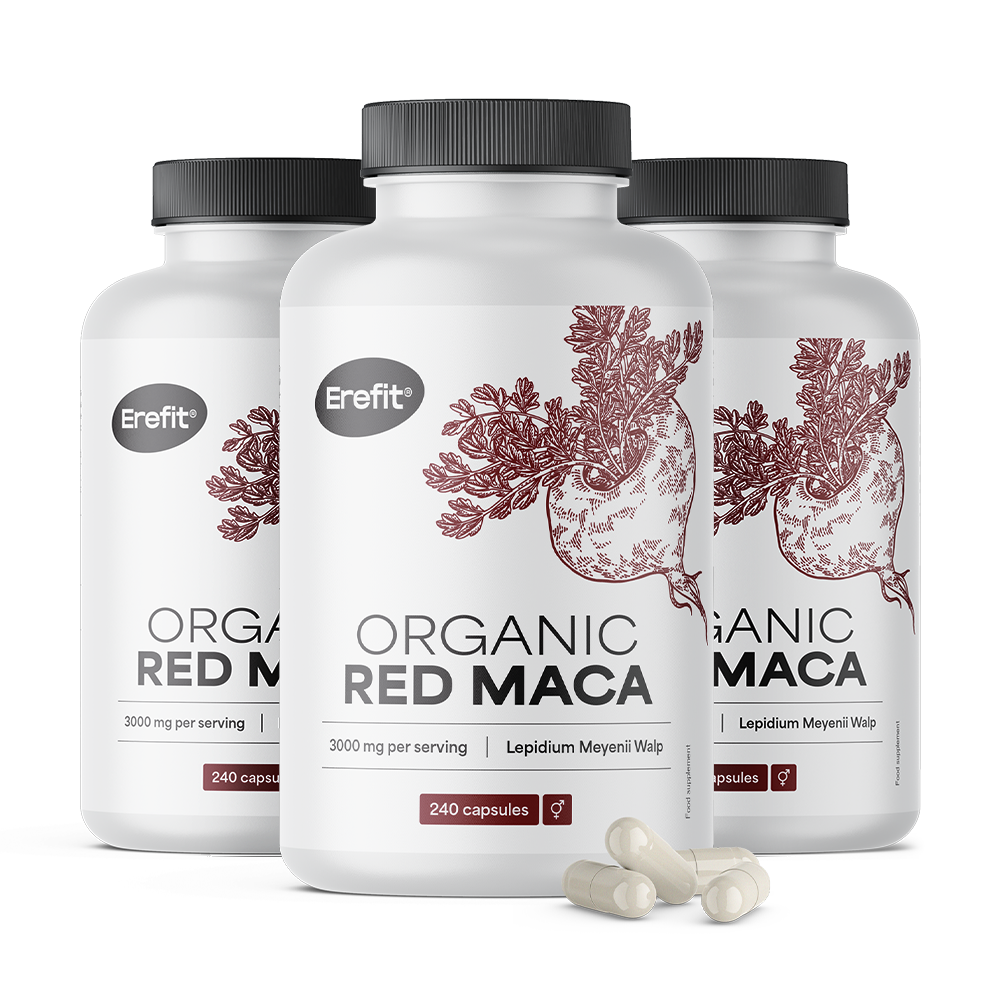 BIO Maca vermelha 3000 mg com vitamina C natural